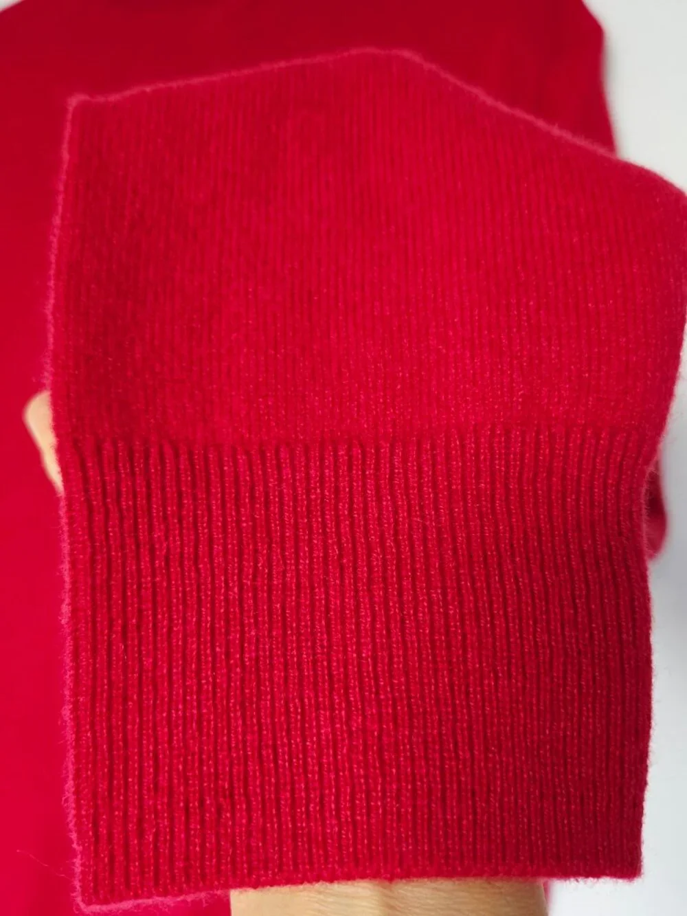 NWoT J.Crew $158 100% Goat Cashmere Cozy Soft Crewneck Sweater Red #BE895
